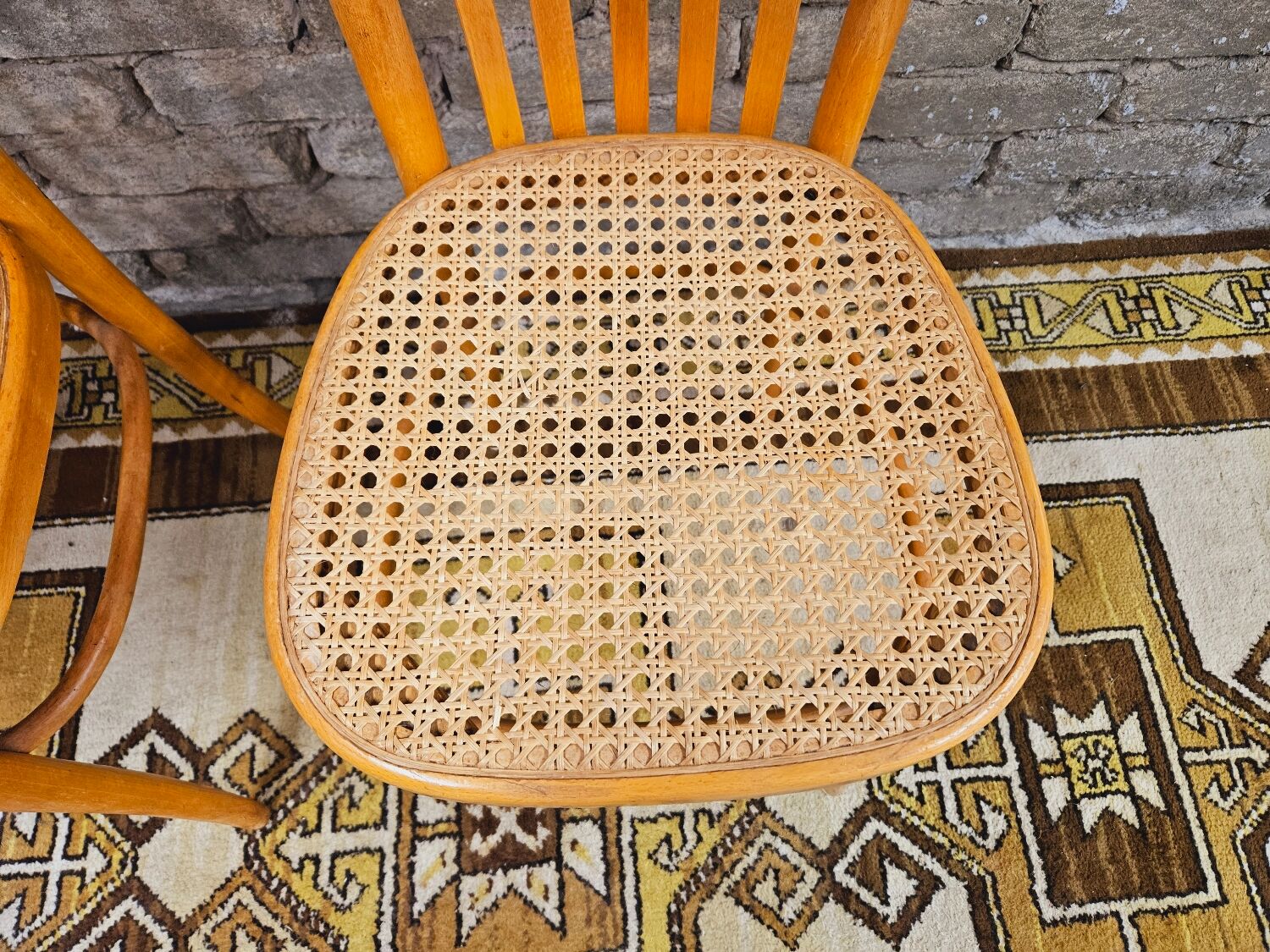 Pair of chairs bistrot 1960s vintage