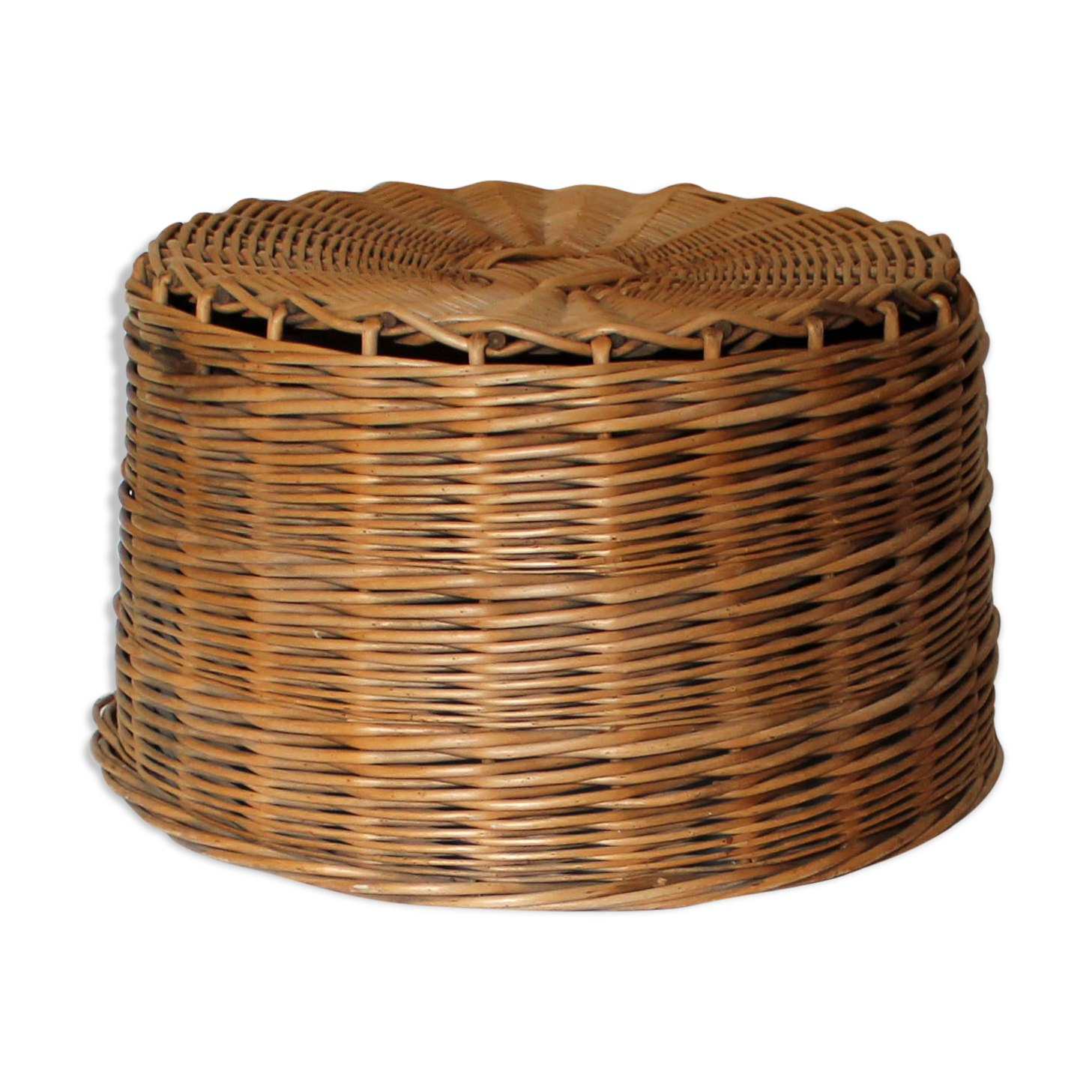 Rattan ottoman