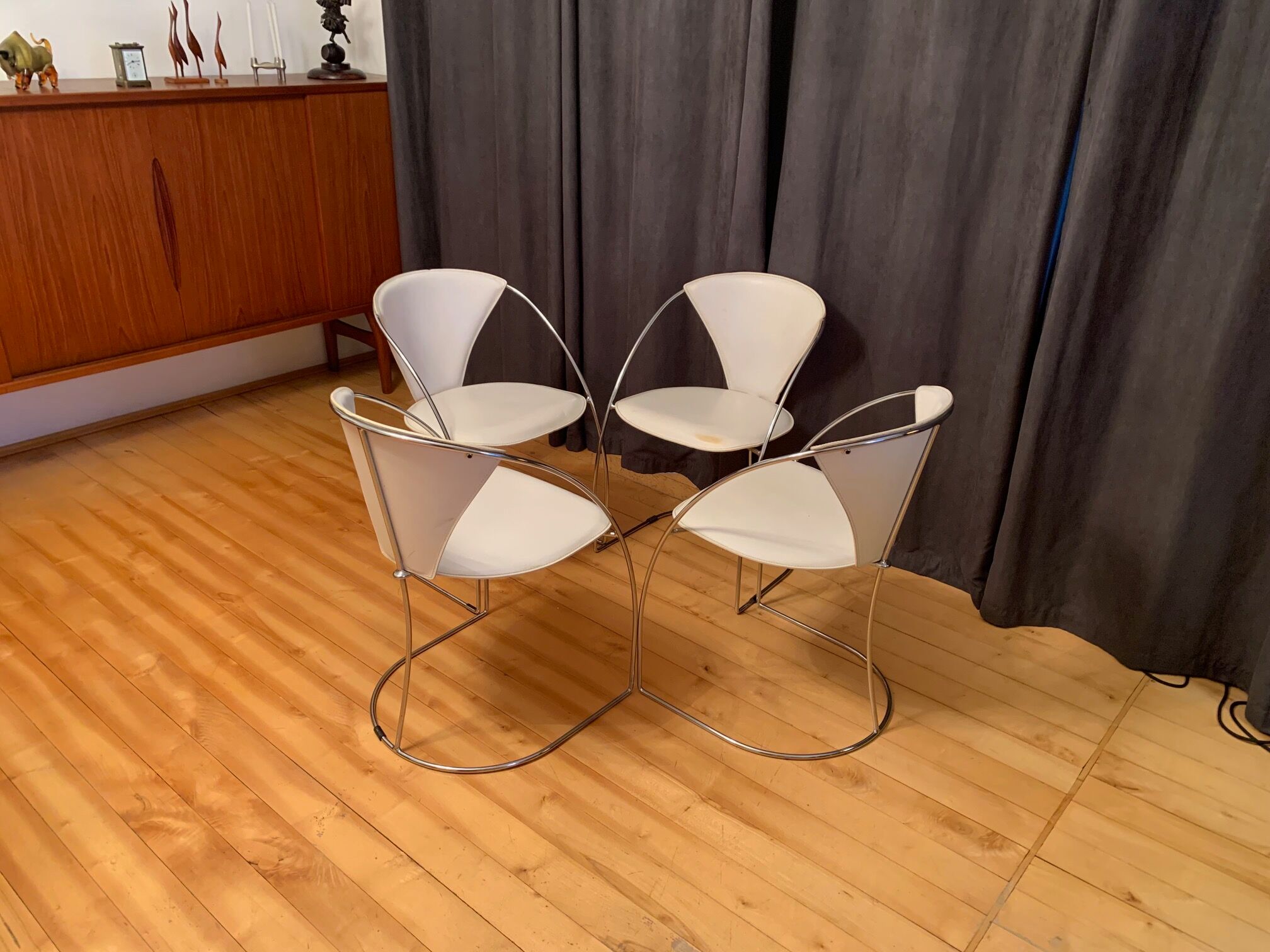 Set of four Linda chairs, Arrben, Italy, 1980s