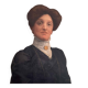 Old painting, portrait of a woman from the early 20th century.