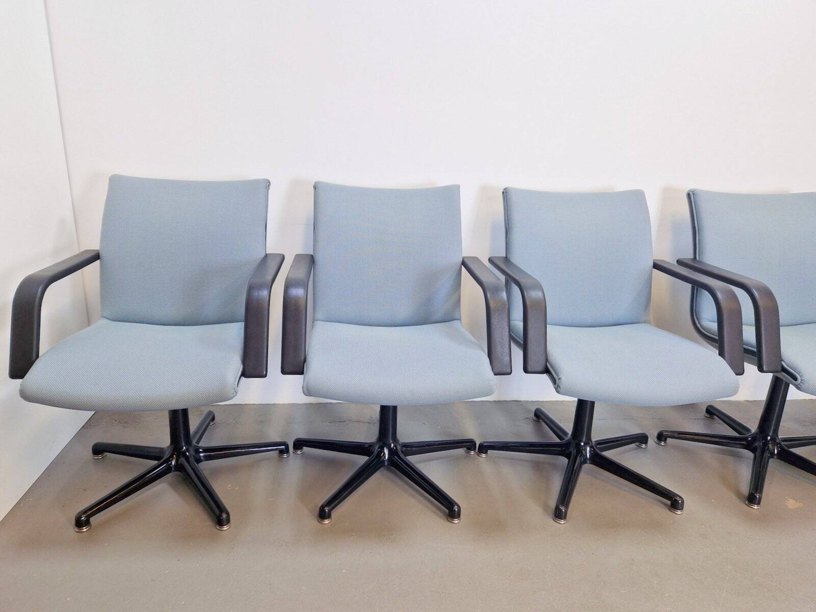 Vintage Michigan Office Chairs by Geoffrey Harcourt for Artifort, 1980s, Set of 6