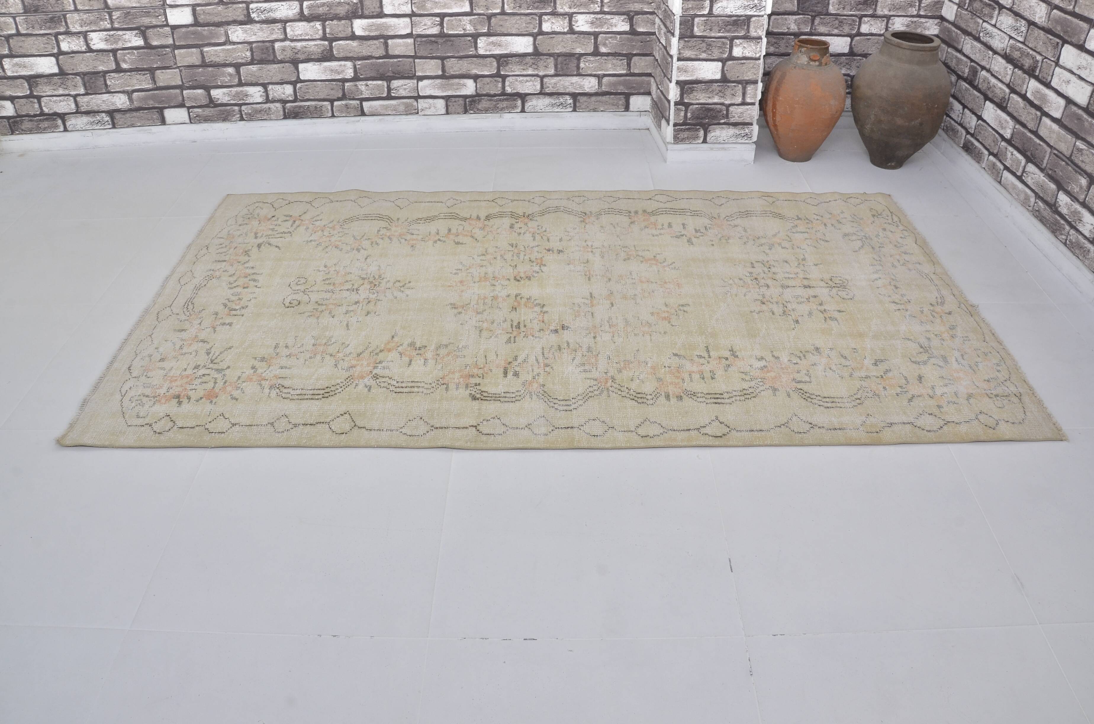 Antique Handmade Oushak Floor Ruh sku 1357