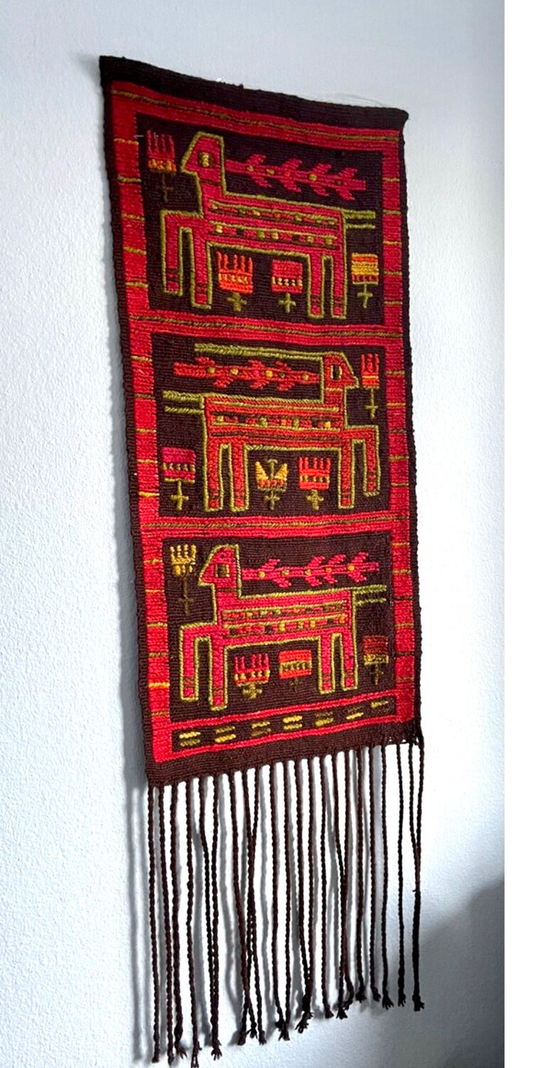 Swedish mcm flat weave rug, rölakan
