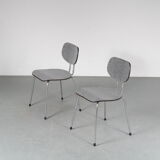 Pair of “CT2” dining chairs by Willy van der Meeren for Tubax, Belgium 1950