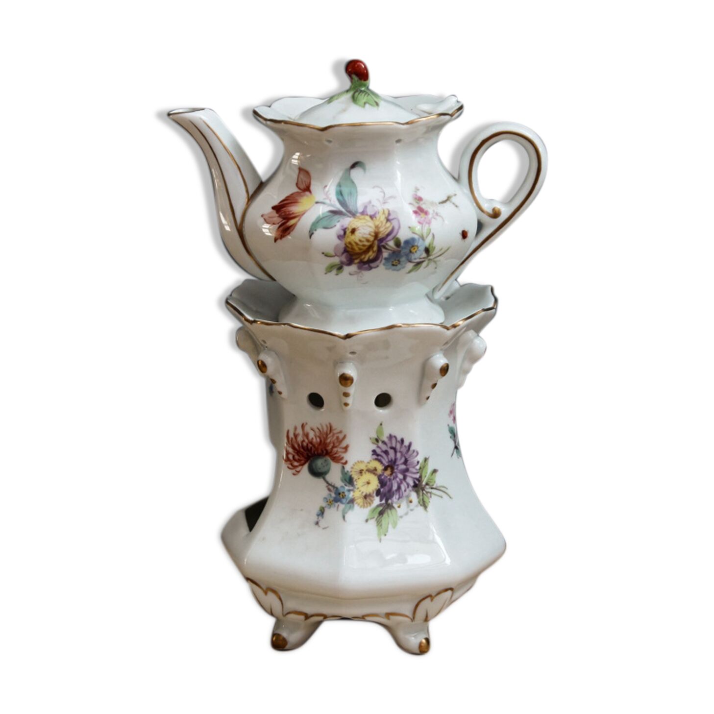 Old earthenware herbal tea maker