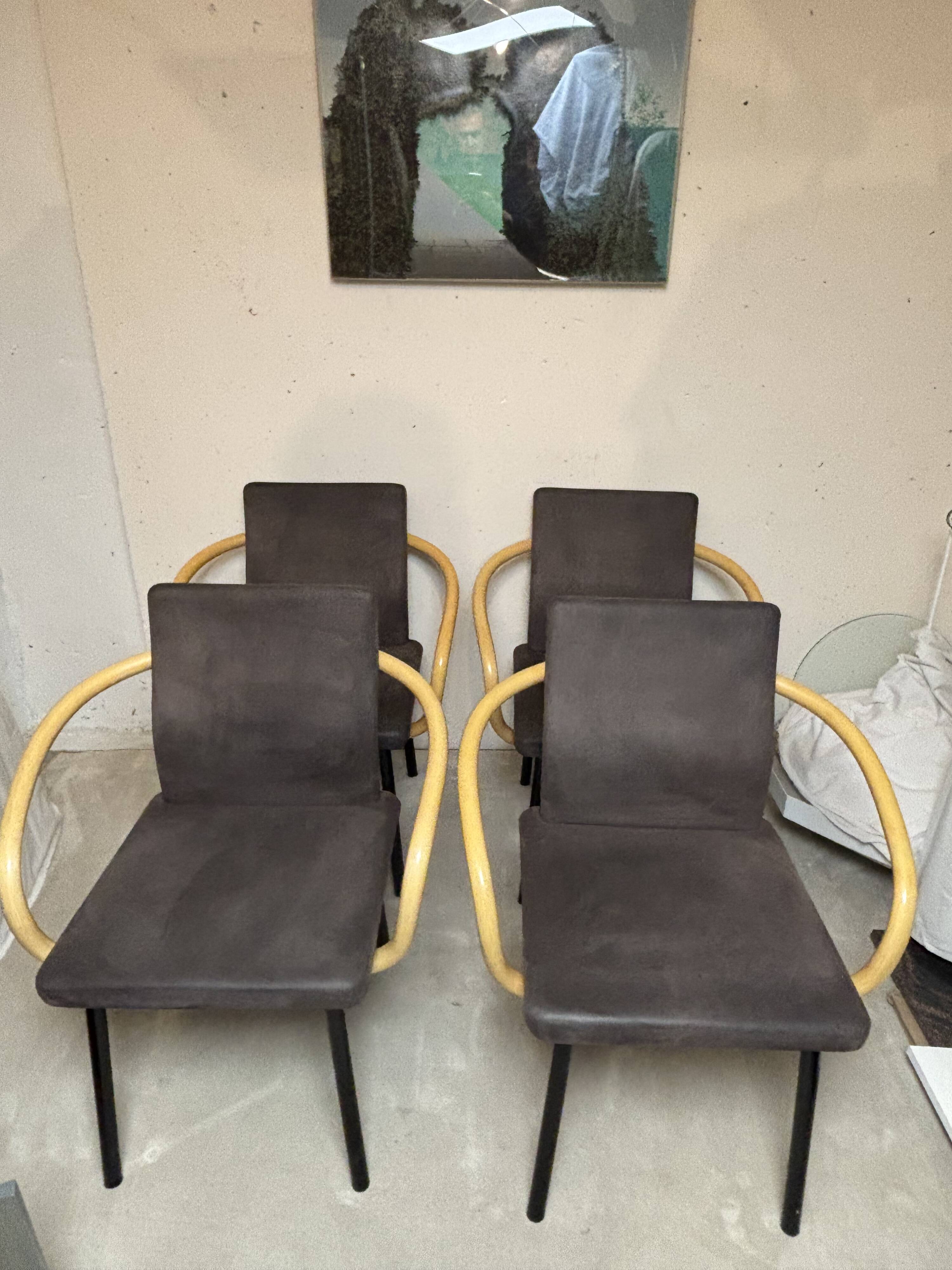 Ettore Sottsass Knoll Mandarin Chairs, 1986