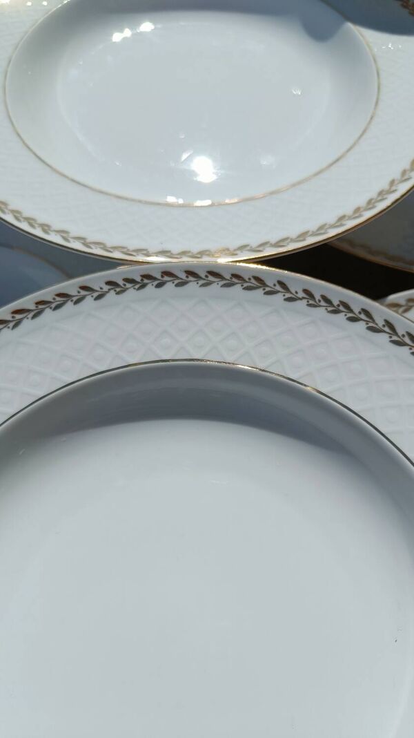 assiettes plates en porcelaine Bavaria – Seltmann Weiden
