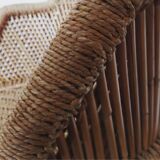 60s daybed in bamboo and wicker
