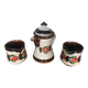 Old Teapot + 2 Pitchers Schramberg BERNAU Ceramic Flower Decor