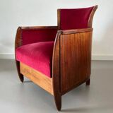 2 x Art Nouveau club chairs.