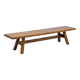 Solid walnut bench "Torbecchia" by Giovanni Michelucci, 1960s