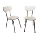 Paire de chaises formica blanches vintage
