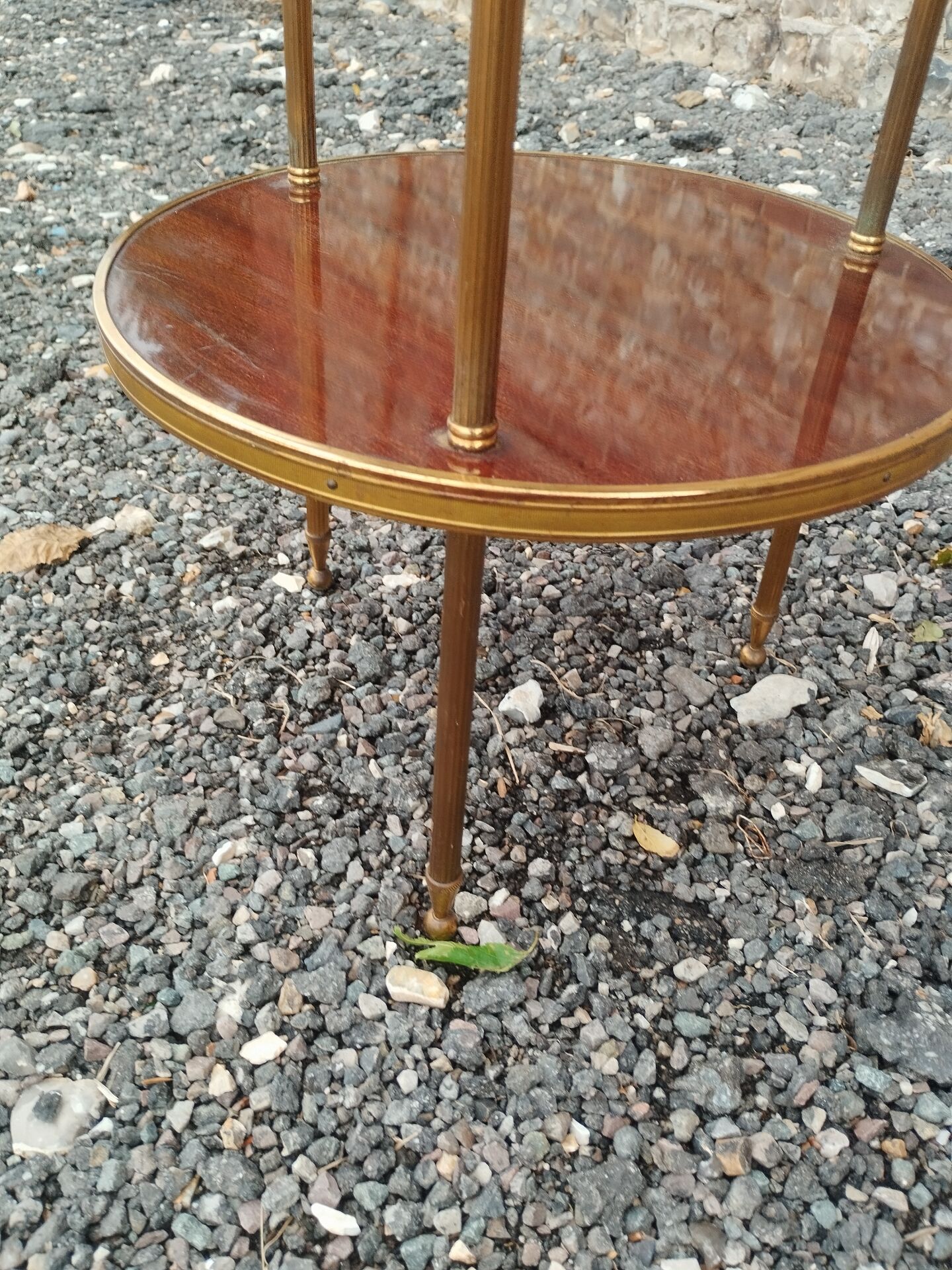 Antique bedside table in Louis XVI style