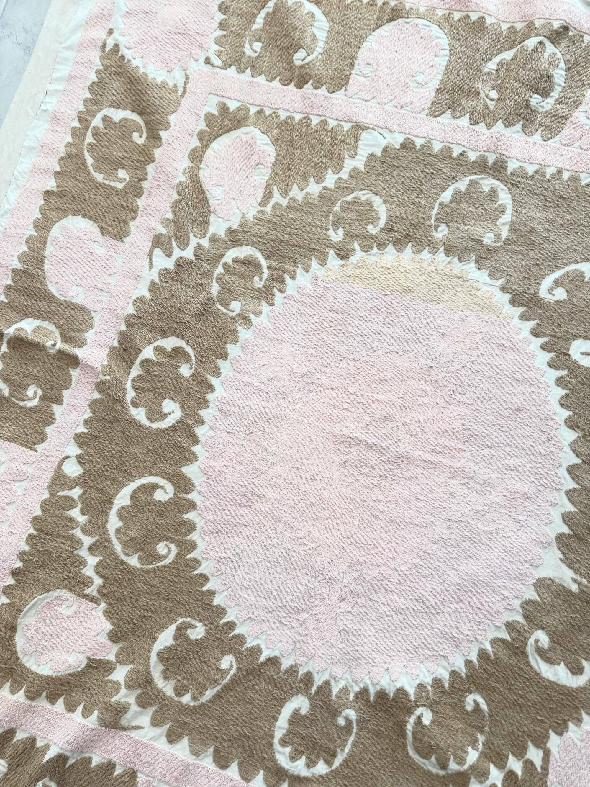 Vintage hand-embroidered tablecloth 137x142 cm