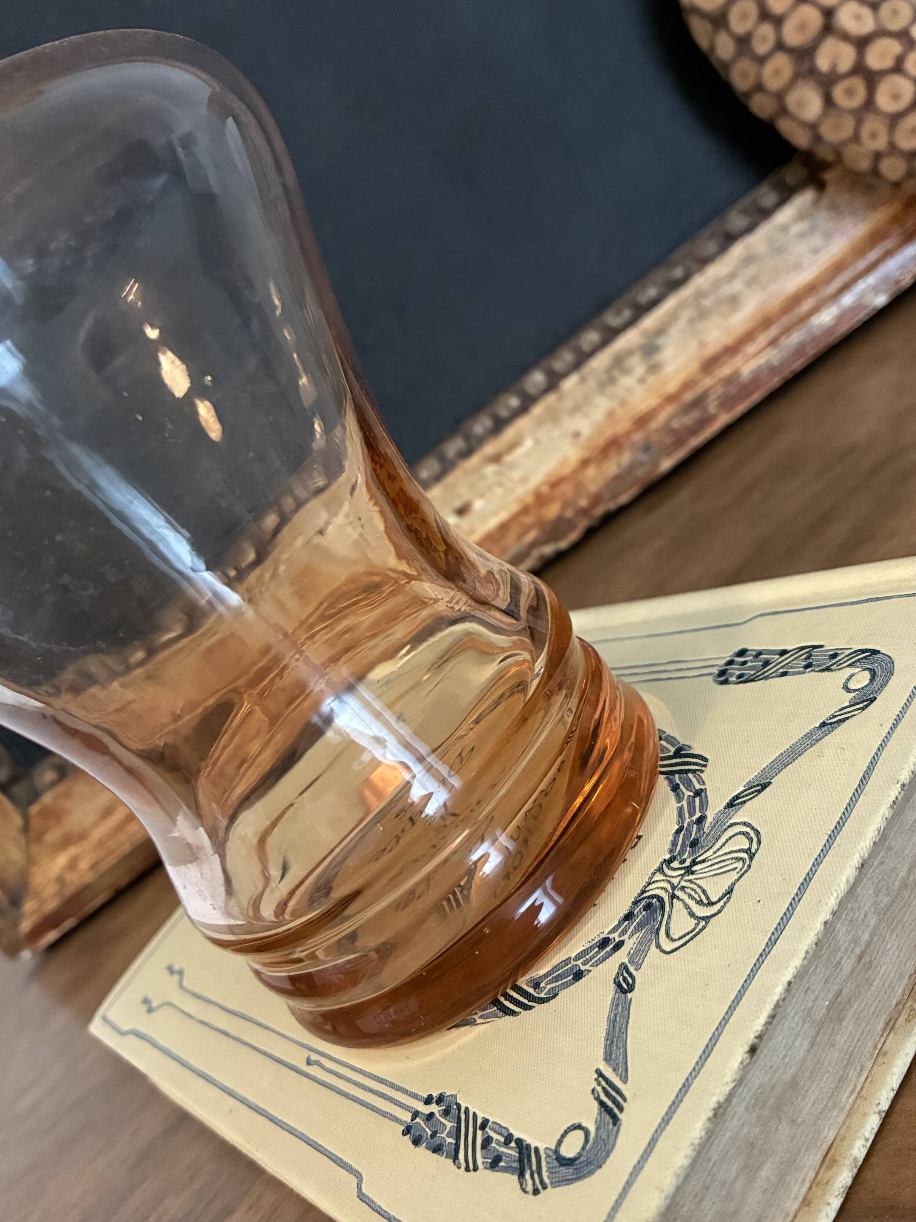 liqueur carafe, pink carafe