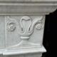 Charles X fireplace in Carrara marble, 19th century