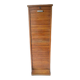 1950s curtain cabinet oak storage unit
