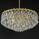 Bakalowits Chandelier, Brass and Crystal Glass, Austria, 1960s