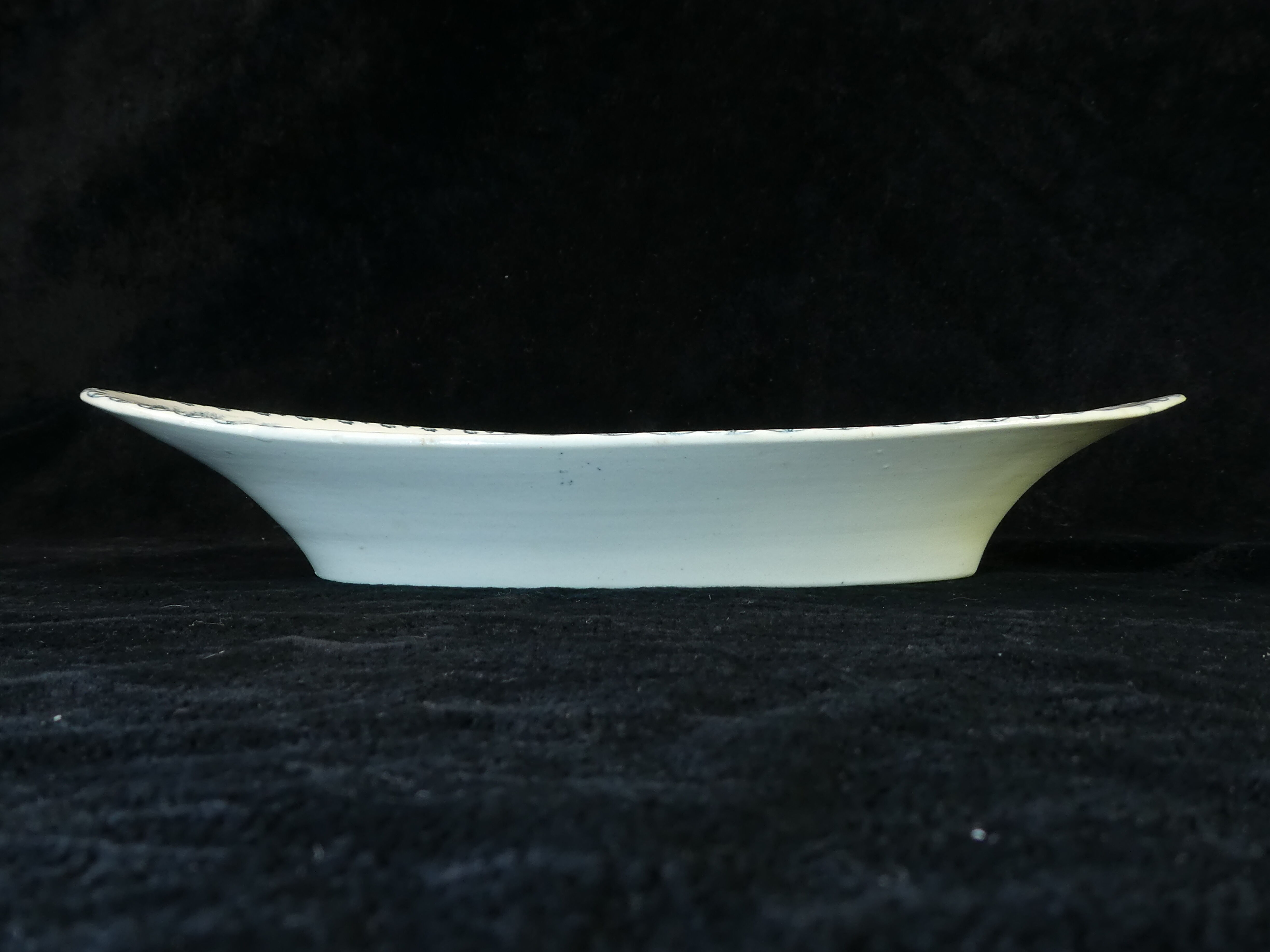 Oval faience ravier terre de fer bocage nº2