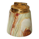 Briquet de table en onyx et laiton