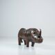 Rhinoceros Leather Footstool by Dimitri Omersa