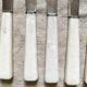 8 antique stainless knives