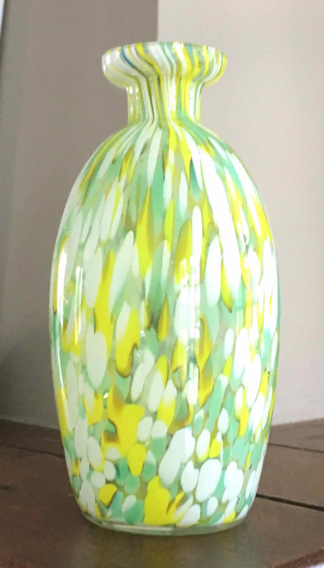 Speckled glass bottle 1930