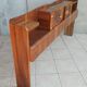 Cozy Art Deco headboard in burr walnut