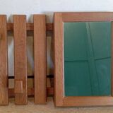 Wall-mounted wardrobe in solid oak