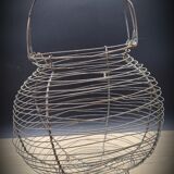 Basket braided metal salad