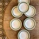 Lot de 7 assiettes creuses anciennes Salins - texas vert -