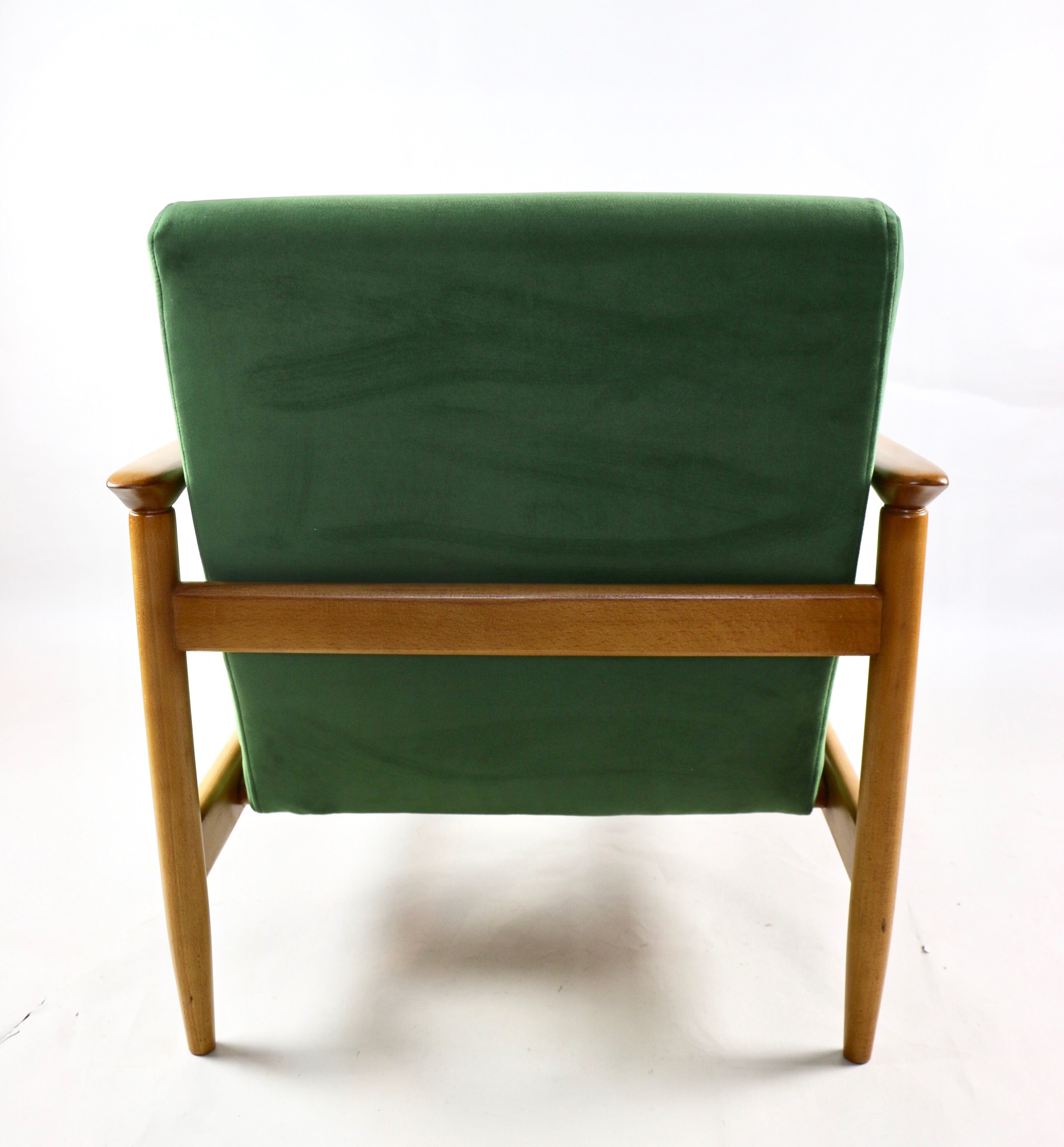 Fauteuil vert par Edmund Homa, années 1970