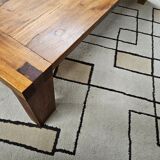 Vintage solid wood mortise and tenon coffee table