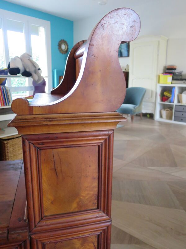 Ancien Banc coffre  - Style Louis Philippe  - Assise coffre – bois Massif