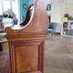 Antique trunk bench - Louis Philippe style - trunk seat - solid wood