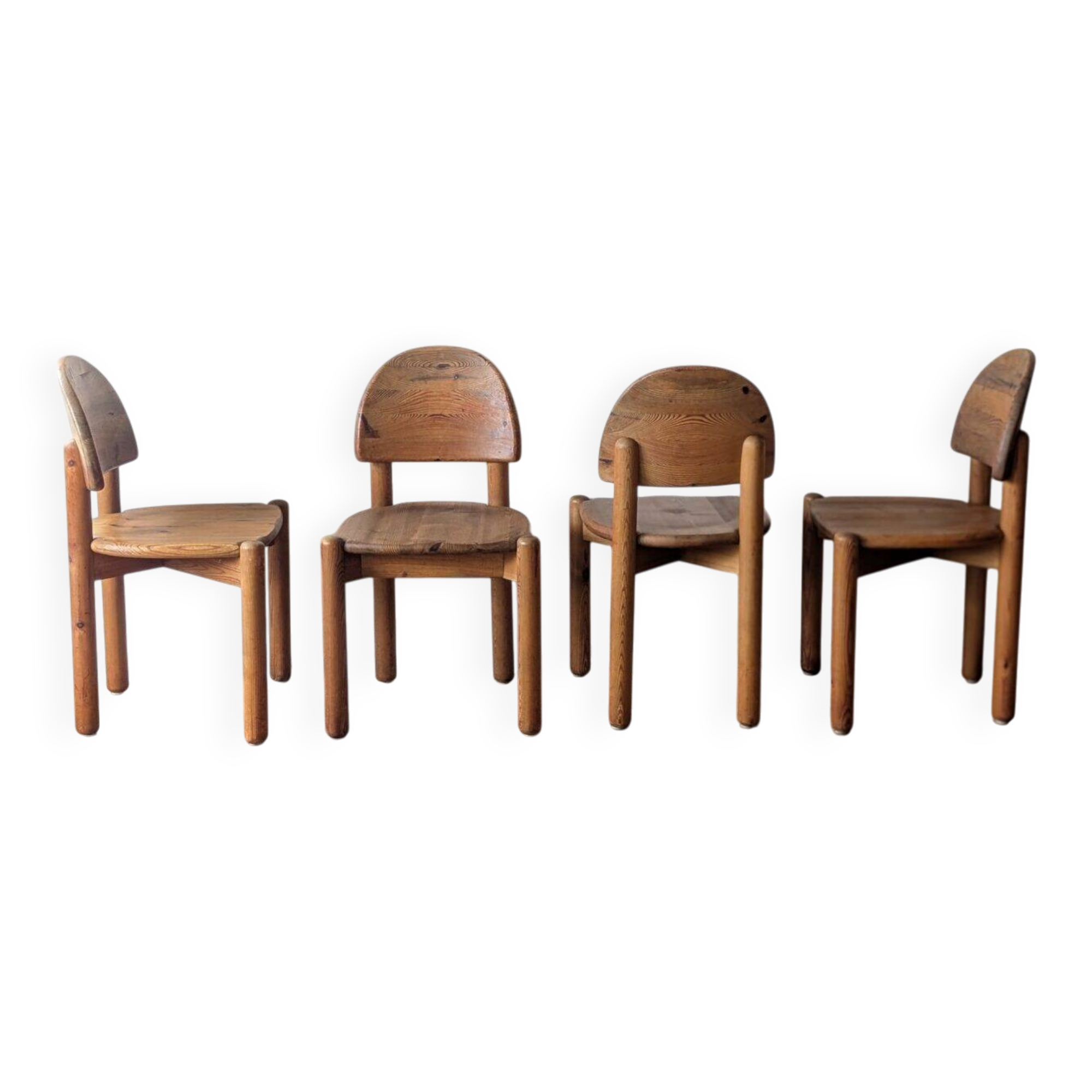 Set of 4 chairs by Rainer Daumiller from the 70s/80s.