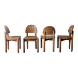 Set of 4 chairs by Rainer Daumiller from the 70s/80s.