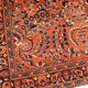 Handmade antique Persian Sarouk rug 3.3' x 5.4' (100cm x 164cm) 1920s - 1B695
