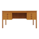 Ash wood desk, Danish design, 1970s, manufacturer: Domino Møbler