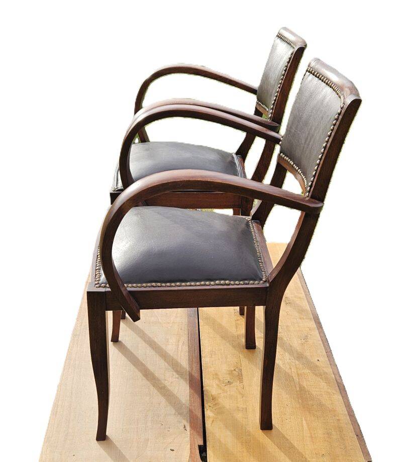 Pair of Art Deco Bridges Armchairs