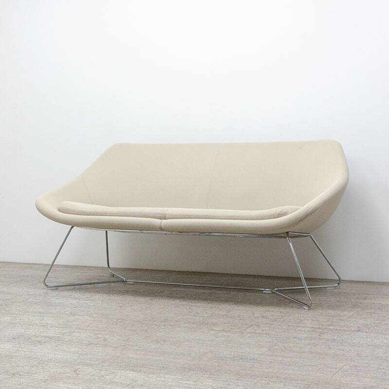 Canapé Allermuir Open en tissu beige