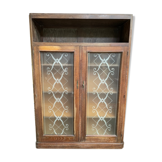 Solid oak bookcase 1940/1950