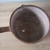 Old terracotta poelon