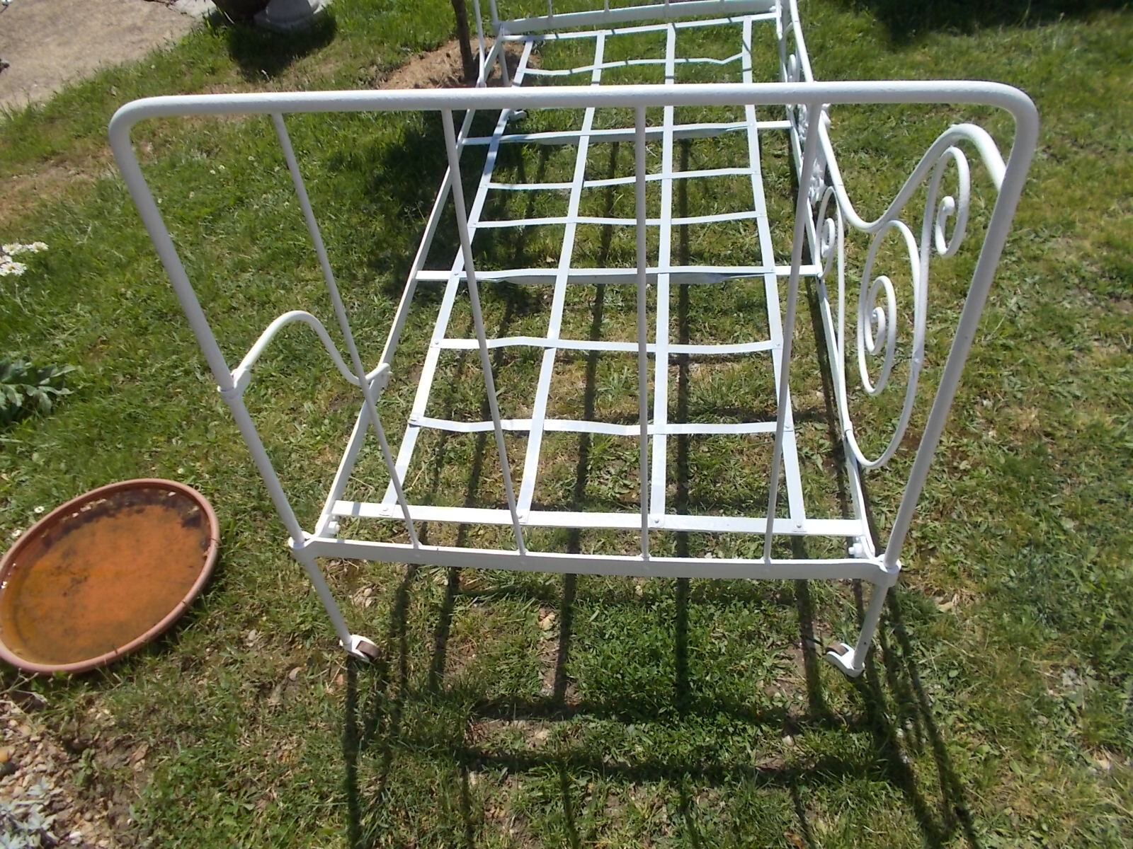 Adult wrought iron bed
