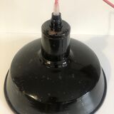 Set of 2 black enamelled bowls