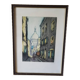 Lithograph Marcel Julien Baton/ Rue de Paris/ Sacré-Cœur /