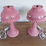 Pair of ceramic lamps