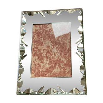 Vintage beveled mirror frame