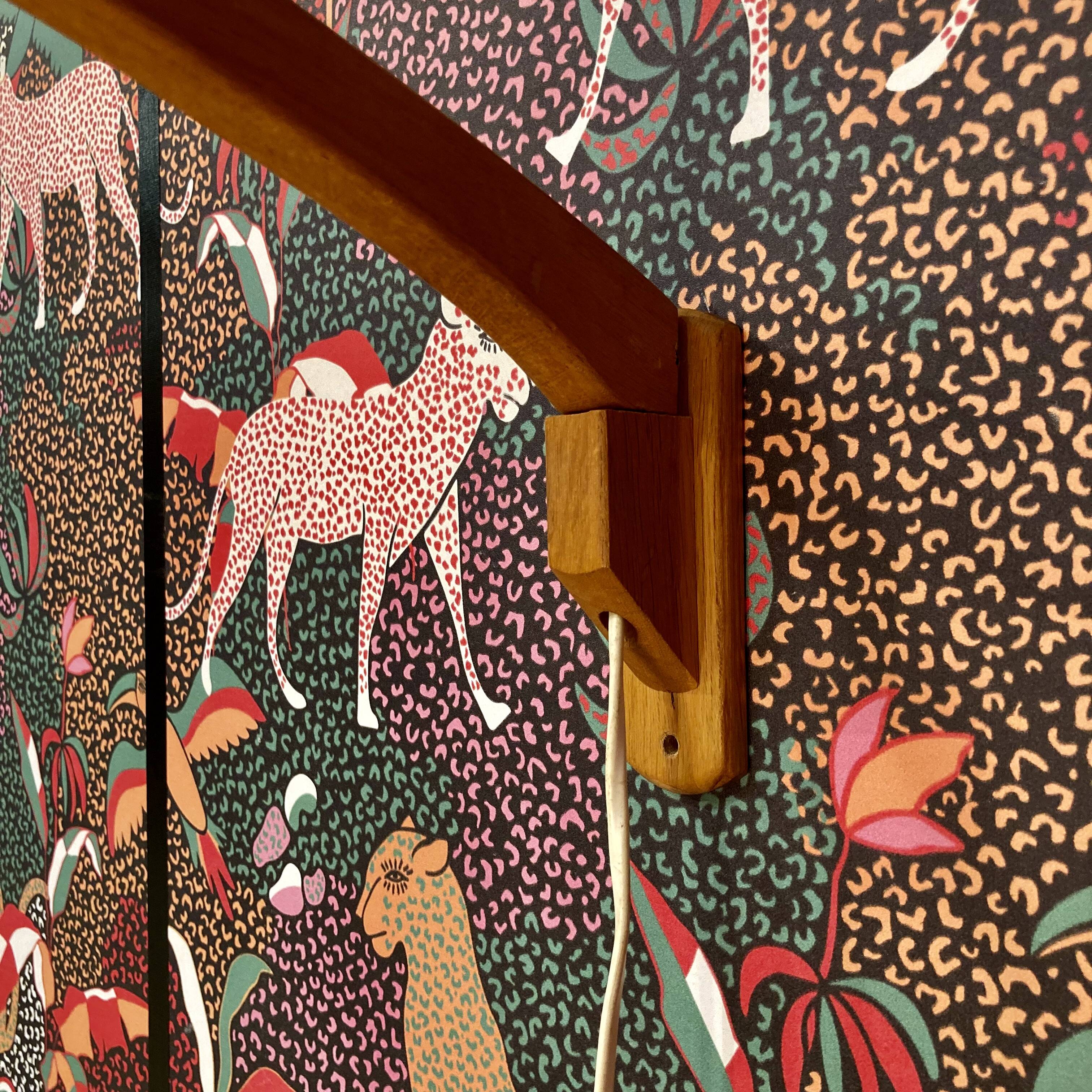 Large modular wall light Scandinavian design 1950.