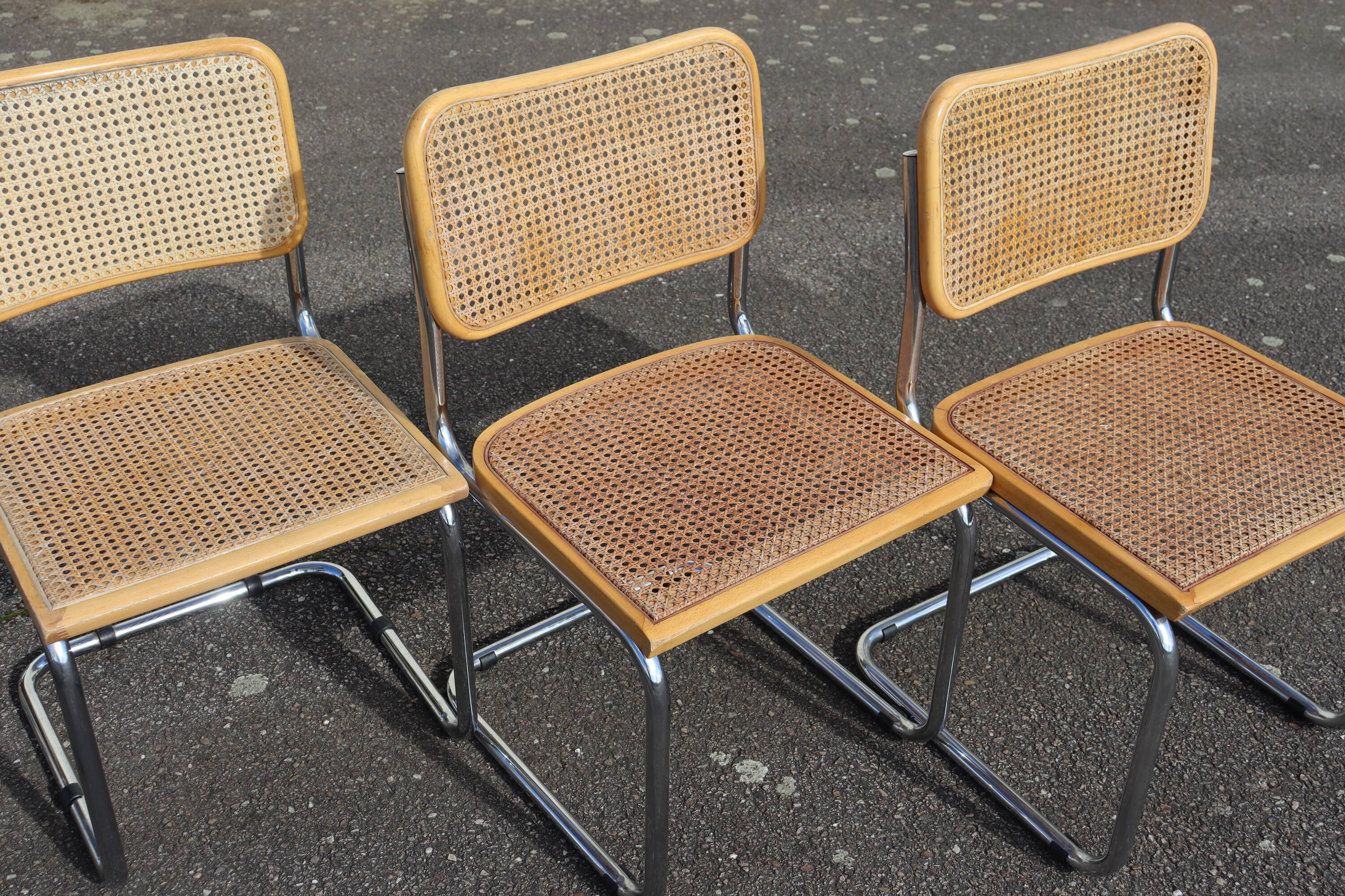 Series x6 Dining Chairs Style B32 by Marcel Breuer